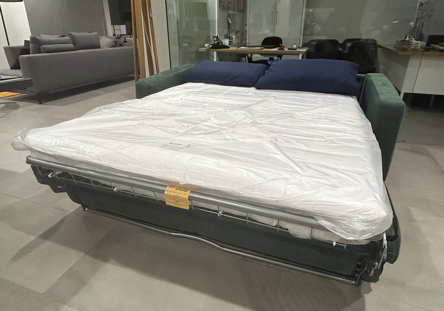 Divano letto in tessuto