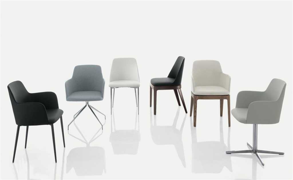 SEDIA GIREVOLE CON BASE A CROCE - MARGOT