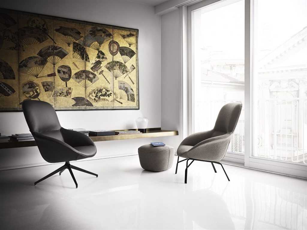 POLTRONA CON BASE GIREVOLE - LONG ISLAND
