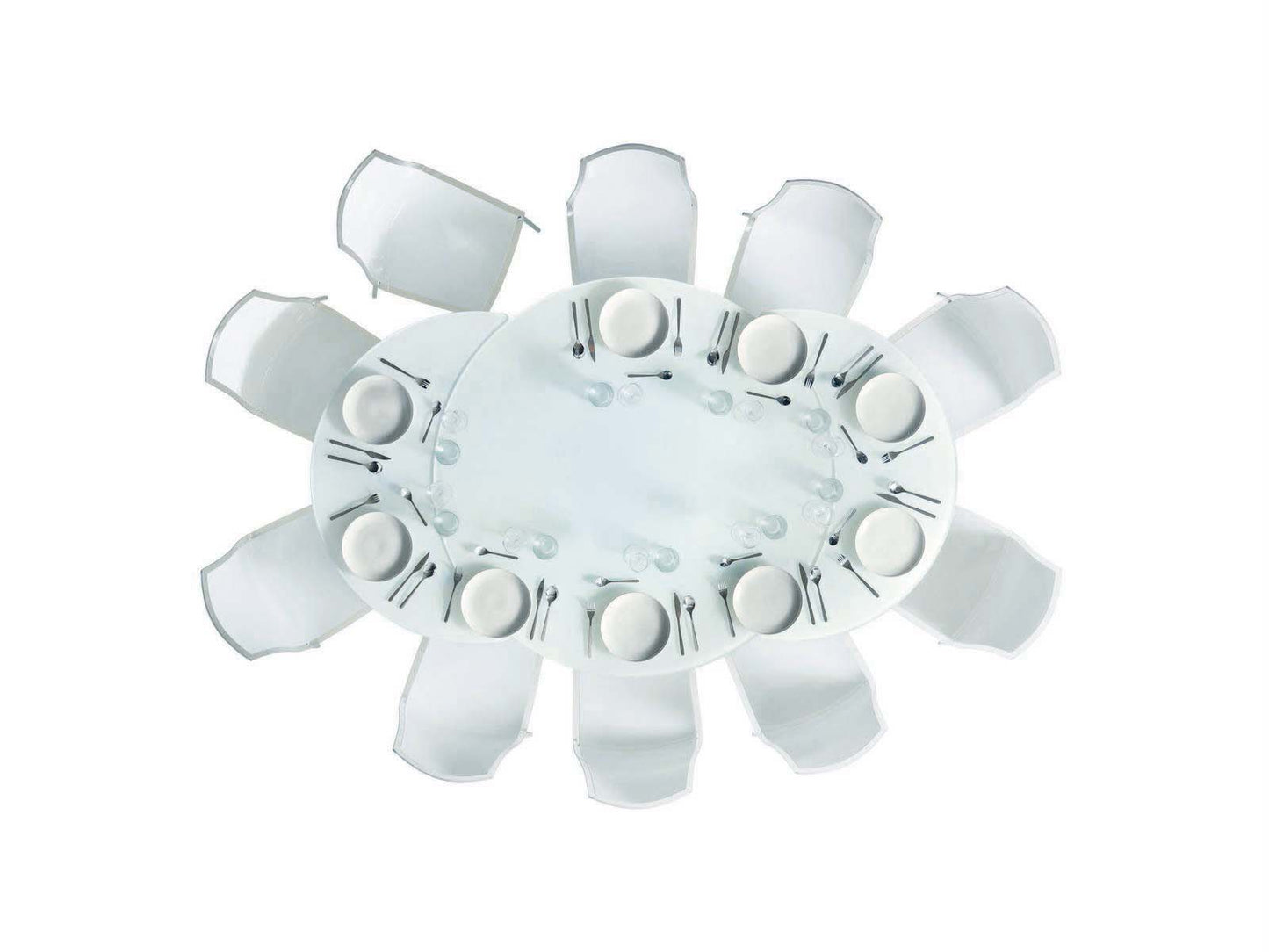 TAVOLO GIRO Ø130 - BASE COLONNA