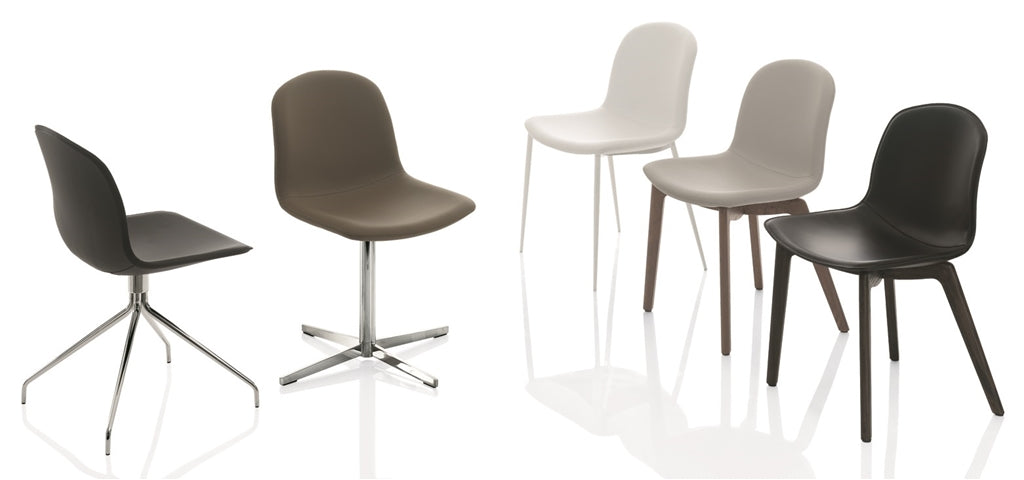 SEDIA SEVENTY - GAMBE IN LEGNO