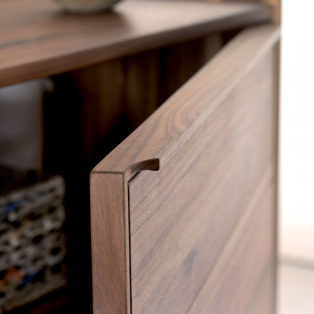 CREDENZA LEONARDO - IN NOCE O ROVERE MASSELLO A 2 O 3 ANTE